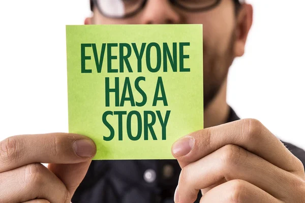 Everyone Has a Story on a concept image — Stock Photo, Image