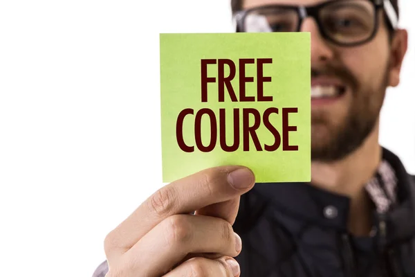 Free Course on a concept image — Stock Photo, Image