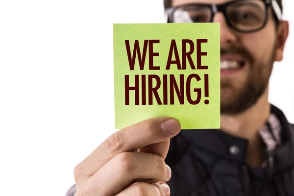 We Are Hiring on a concept image — Stock Photo, Image