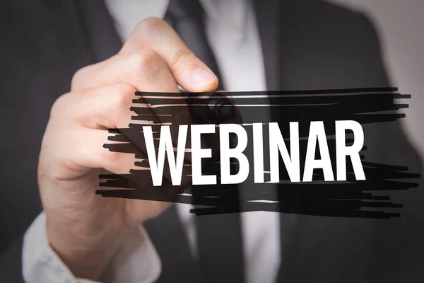 Webinar on a concept image — Stock Photo, Image