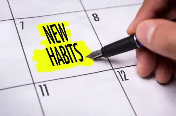 New Habits on a concept image — Stock Photo, Image