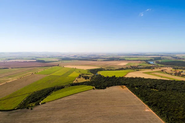 Luchtfoto van plattelandsgebied in Brazilië — Stockfoto