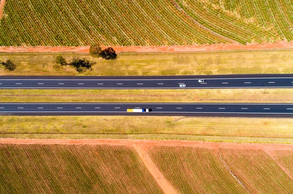 Karayolu Sao Paulo Üstten Görünüm