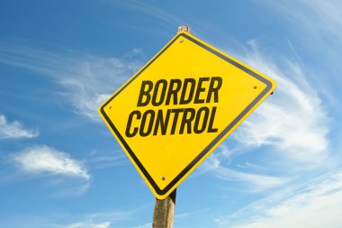 Border Control on a concept image clipart