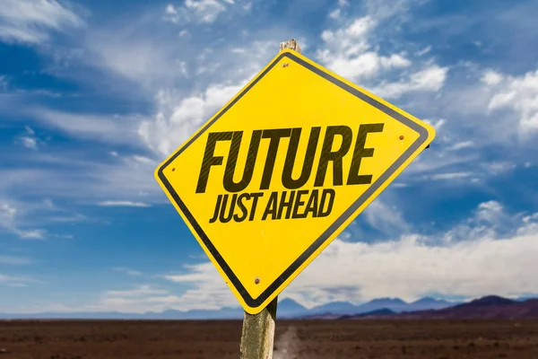 Future Just Ahead on a concept image — Stock Photo, Image