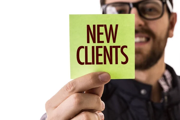 New Clients on a concept image — Stock Photo, Image