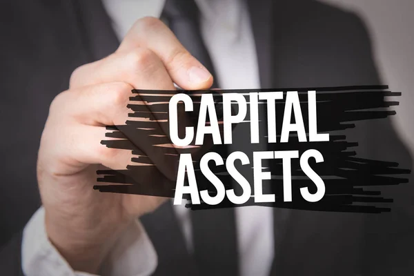 Capital Assets on a concept image — Stock Photo, Image