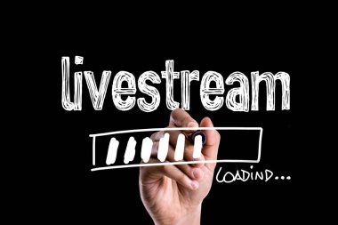 Bir kavram görüntü üzerinde yükleme Livestream