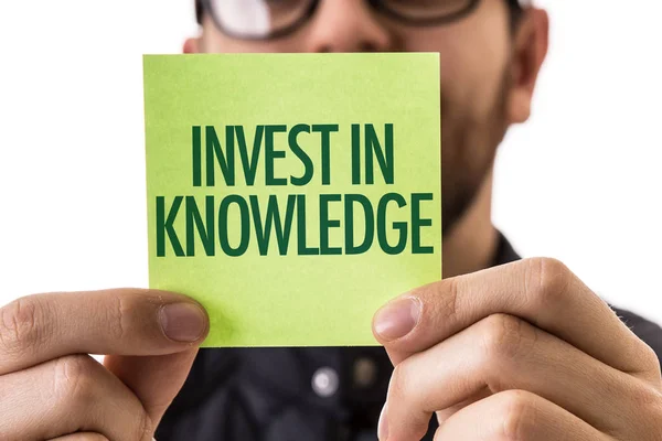 Invest in Knowledge on a concept image — Stock Photo, Image