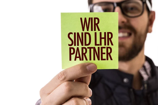 Wir sind Ihr Partner) — Stockfoto