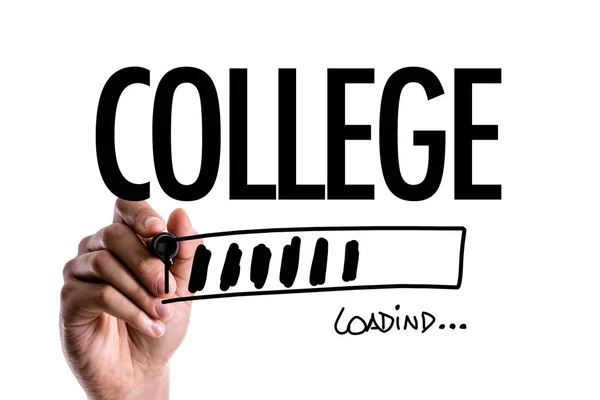 College loading on a concept image — Stock Photo, Image