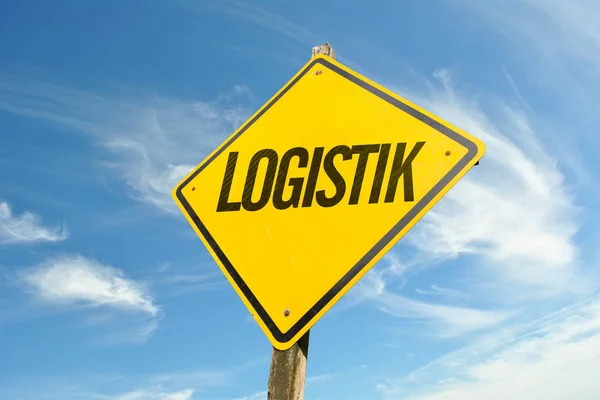 Logistica (in tedesco) su un'immagine concettuale — Foto Stock