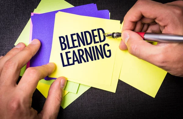 Blended Learning na obraz koncepcja — Zdjęcie stockowe