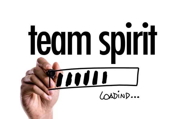 Team Spirit loading on a concept image — Stock Photo, Image