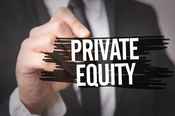 Private Equity on a concept image — Stock Photo, Image