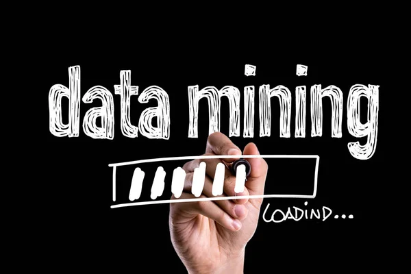 Chargement de Data Mining sur une image concept — Photo