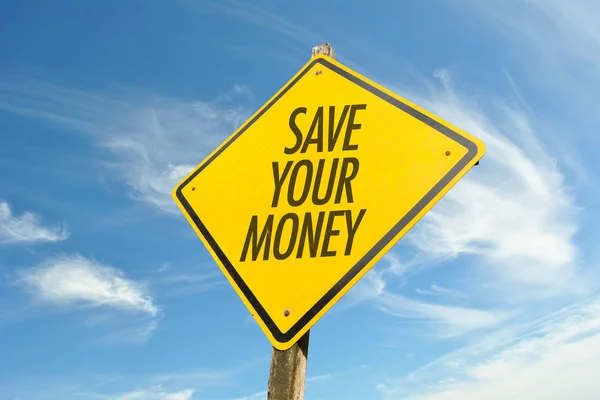 Salvar seu dinheiro em uma imagem de conceito — Fotografia de Stock