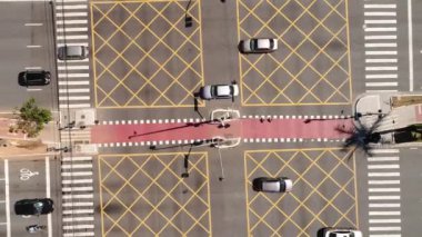 En iyi görünümü Faria Lima x Juscelino Kubitschek avenue, Sao Paulo, Brezilya