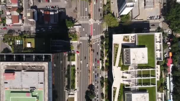 Top View da avenida Faria Lima em São Paulo, Brasil — Vídeo de Stock