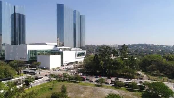 SAO PAULO, BRASIL - 27 AGOSTO 2017: Vista Aérea de São Paulo, Brasil — Vídeo de Stock