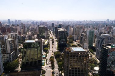 Sao Paulo, Brezilya 'daki Faria Lima Caddesi.
