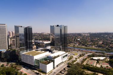 Itaim Bibi Sao Paulo, Brezilya için havadan görünümü