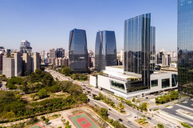 Itaim Bibi Sao Paulo, Brezilya için havadan görünümü