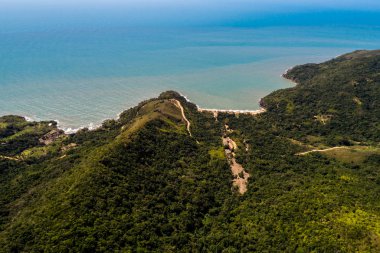 Jabaquara Beach Ilhabela, Brezilya için havadan görünümü