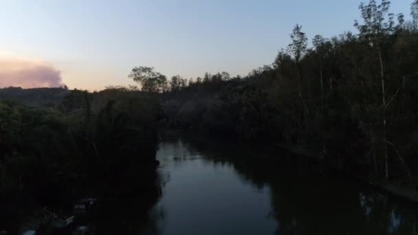 Paraiba rivier in Brazilië door Drone — Stockvideo