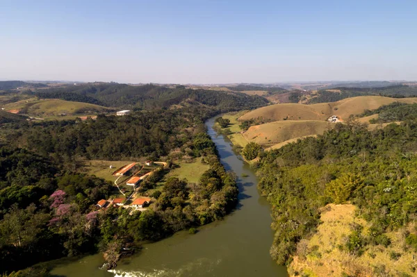 Aerial of Paraiba River in Brazil — Stock Photo, Image