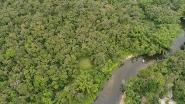 アマゾンの熱帯雨林、南アメリカの空撮 — ストック動画