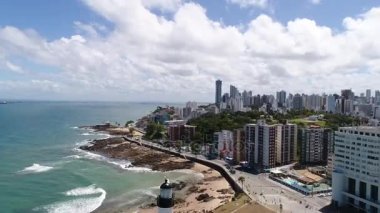 Havadan görünümü Farrol Barra da Salvador, Bahia, Brezilya