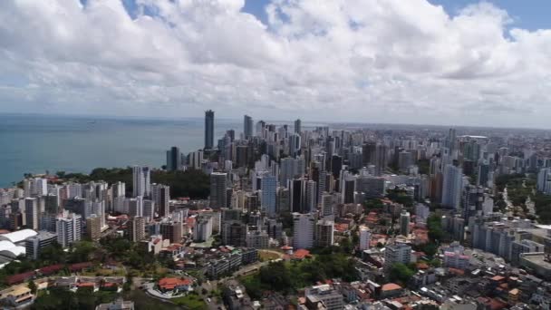 Vista aérea de Salvador Skyline, Bahia, Brasil — Vídeo de stock