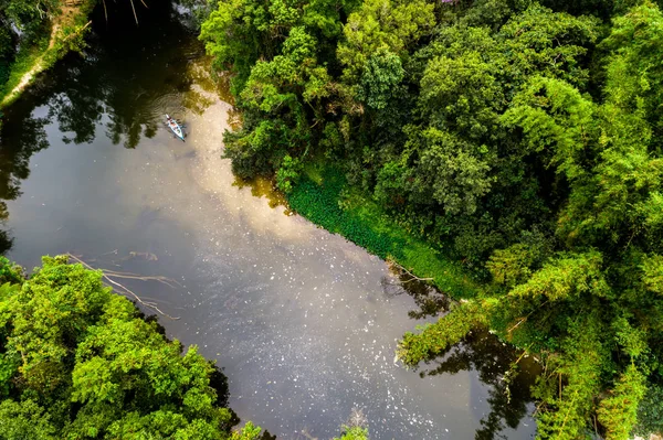 Vista aérea de la selva amazónica, América del Sur — Foto de Stock