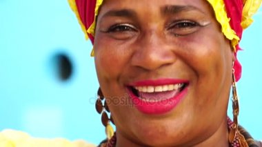 Afrika asıllı - Baiana Brezilyalı kadın portresi