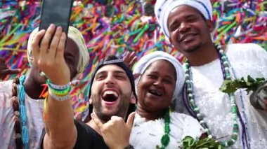 Candomble grup Bonfim Kilisesi Kazısı Salvador, Bahia, Brezilya ile kayıt turizm