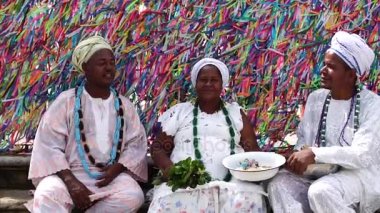 Candomble grup Bonfim Kilisesi Kazısı Salvador, Bahia, Brezilya