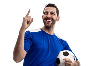 Beyaz arka plan üzerinde kutluyor fan