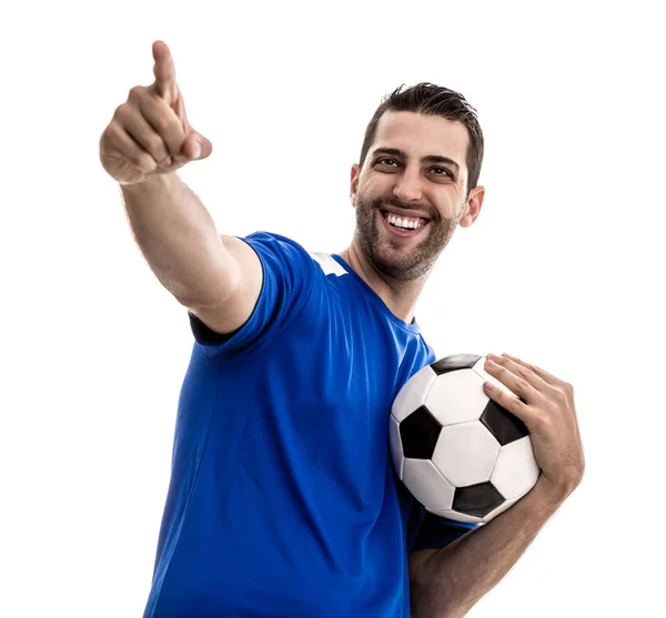 Fan Celebrando Sobre Fondo Blanco — Foto de Stock