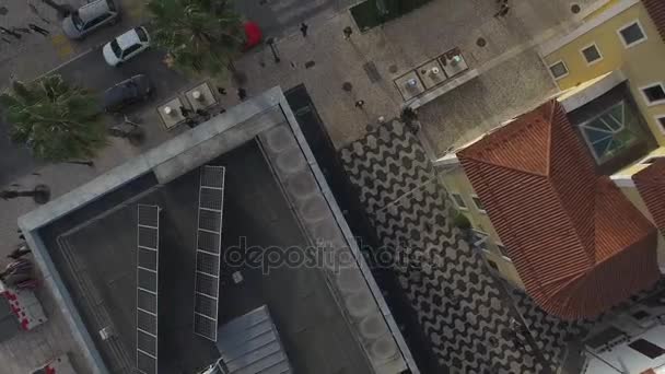 Ansicht Der Straße Von Oben Drohne — Stockvideo