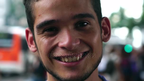 Young Gay Man Smiling — Stock Video