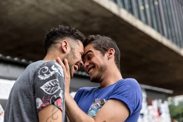 Eşcinsel Çift Bir Sevgi Sahip — Stok fotoğraf