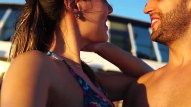 Bir Selfie yolcu gemisinde çekici çift