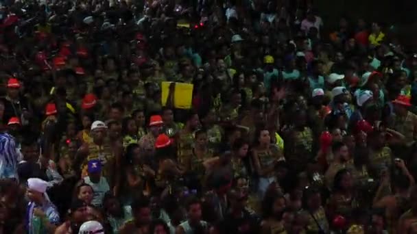 Salvador Bahia Brazílie Únor 2018 Populární Karneval Salvador Bahia Brazílie — Stock video