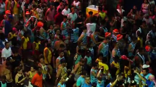 Salvador Bahia Brasil Febrero 2018 Carnaval Popular Salvador Bahía Brasil — Vídeos de Stock