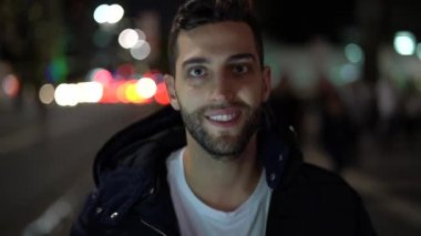 Şehir bir adam portresi