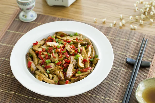 Čínské Smažené Tofu Zeleninou — Stock fotografie