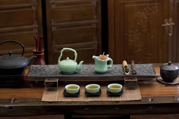 Traditional Chinese Tea Room Served Tea — Stock Photo, Image