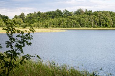 Sakin göl su yansımalar
