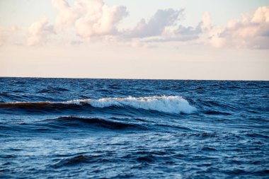 r üzerinde çökmesini su ile Baltık Denizi'nin rahat plaj